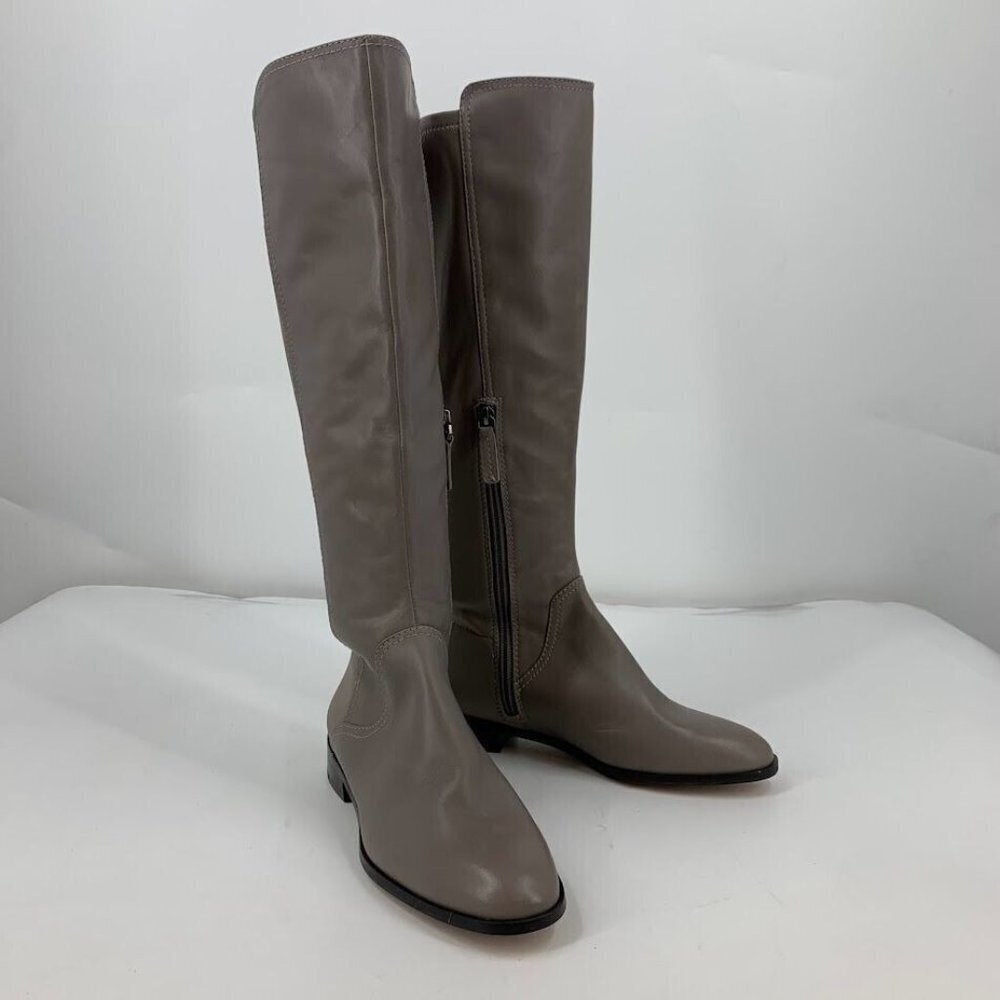Louise et Cie Women's Lo-Verdi-R Round Toe Low Heel Leather Knee High Boots SZ 6